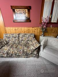 Divano letto sfoderabile + poltroncina