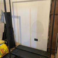 Stender porta abiti da negozio in acciaio nero