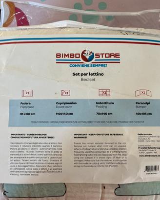 Set lettino bambina
