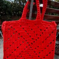 Borsa mare fatta a mano ad uncinetto