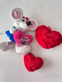 Peluche san valentino con cuore