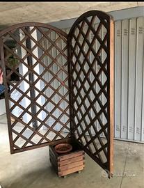 Grigliato in legno angoliera