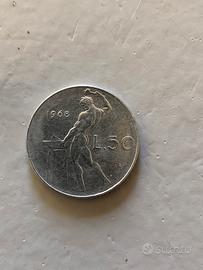 Moneta 50 Lire 1968 / 1972 / 1975 / 1977 / 1978 /