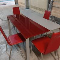 Tavolo di vetro temperato