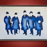 Mario Schifano dipinto smalto futurismo Marieni