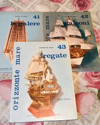 4 VOLUMI ORIZZONTE MARE-GALERE + GALEONI + FREGATE