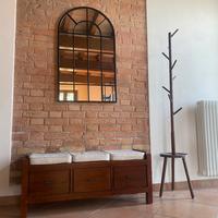 Panca Rustica + Pouf + Appendipanni