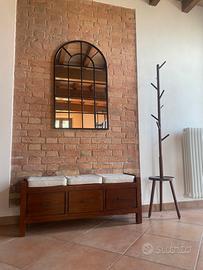 Panca Rustica + Pouf + Appendipanni