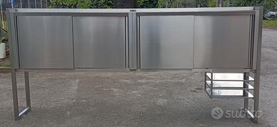 Pensili acciaio inox passanti