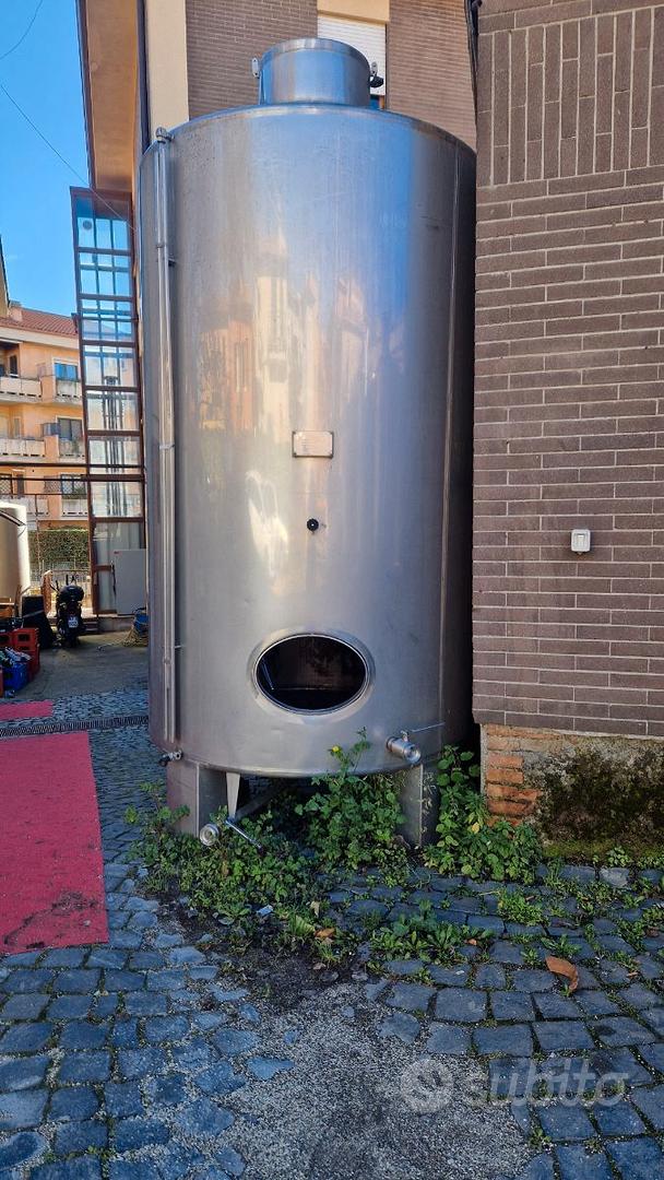 Serbatoio / Tino / Vaso Vinario Acciaio Inox 5000 Giardino e Fai da