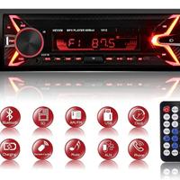 Autoradio Bluetooth mani libere, 7 colori led