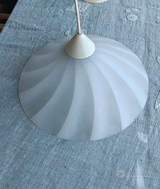 Due vetri di ricambio  per lampadari vintage.