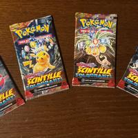 Artset 4 Bustine Pokemon Scintille Folgoranti