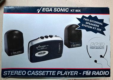 Walkman Stereo Cassette Player EGA SONIC KT 90X - 