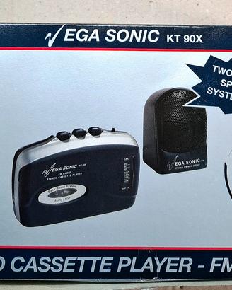 Walkman Stereo Cassette Player EGA SONIC KT 90X - 