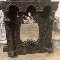 Specchio ETNICO con cornice legno lavorato