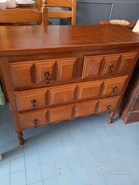 tavolino da salotto in noce antico 