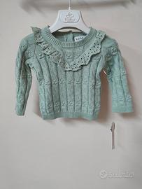 Maglione Nicole Miller Bimba 12 mesi - NUOVO 