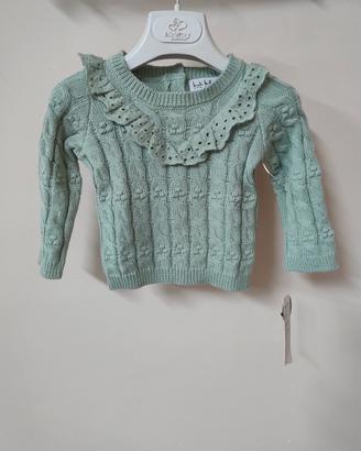 Maglione Nicole Miller Bimba 12 mesi - NUOVO 