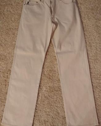 Pantalone Estivo Moschino Jeans Beige/Ecrù
