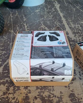 set 4 piedi per barre portapacchi nordrive EVOS