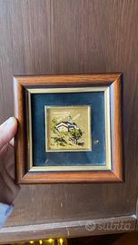 quadretto in foglia d'oro