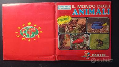 Album figurine Il mondo degli animali Panini 1970