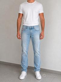 Jeans Guess originale chiaro da uomo taglia S-M