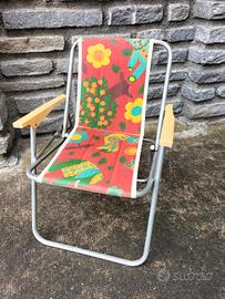 sedia pieghevole bambini anni 70