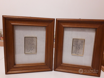 Quadretti con incisioni argento Gioielleria Mariat