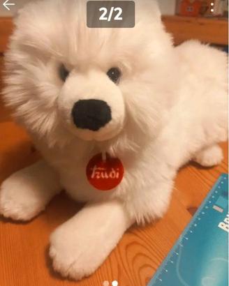 Trudy peluche  cane samoiedo bianco 35 cm