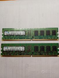 RAM 2 GB 2Rx8 PC2-5300u della Samsung 