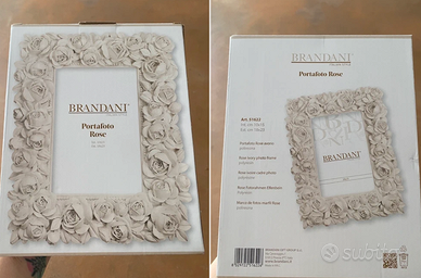 Brandani porta foto rose avorio