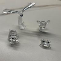 Swarovsky libellula, barboncino, rana, elefantino