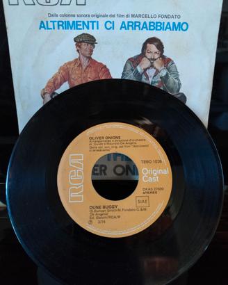 Disco 45 giri Oliver Onions Dune Buggy sigla tv