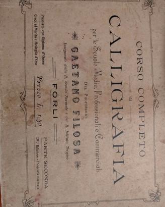 Manuale di Calligrafia del professore filosa