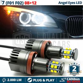 ANGEL EYES LED H8 BMW SERIE 7 F01 F02 Luci Bianche