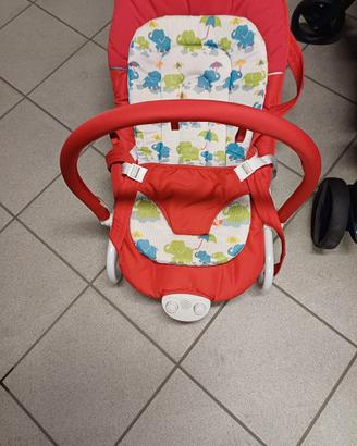 Trio CAM,dondolino e seggiolone pappa.