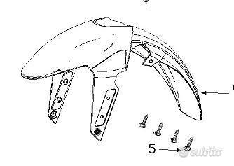 Parafango ant. Peugeot Pulsion 125 nero