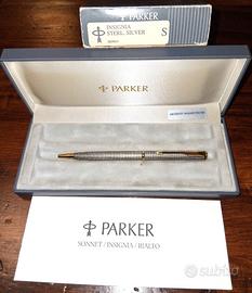 Penna a sfera Parker Insigna silver vintage