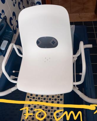 Sedia girevole per vasca da bagno