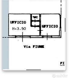 Ufficio al piano terra due ingressi indipendenti