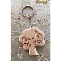 Portachiavi albero della vita in legno 