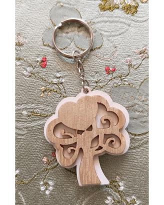 Portachiavi albero della vita in legno 