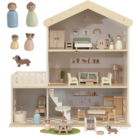 Casa delle Bambole in Legno Nene Toys – 3 Piani