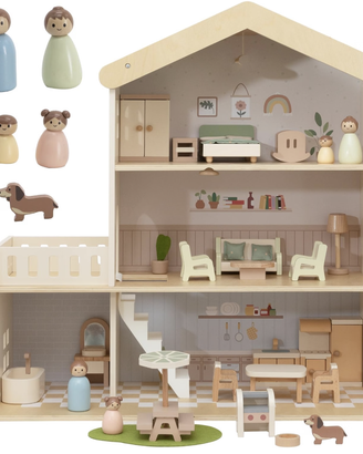 Casa delle Bambole in Legno Nene Toys – 3 Piani