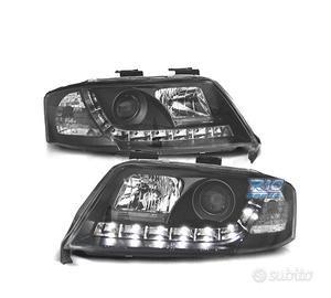 FARI AUDI A6 4B 97-99 LUCE DIURNA REALE SFONDO NER