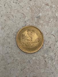 20 Lire 1985 Italia (ERRORE DI CONIO)