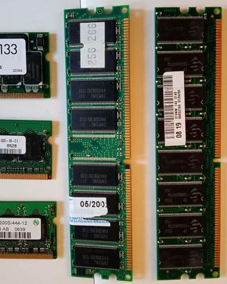 6 Schede di memoria per PC