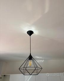 Lampadario moderno nero